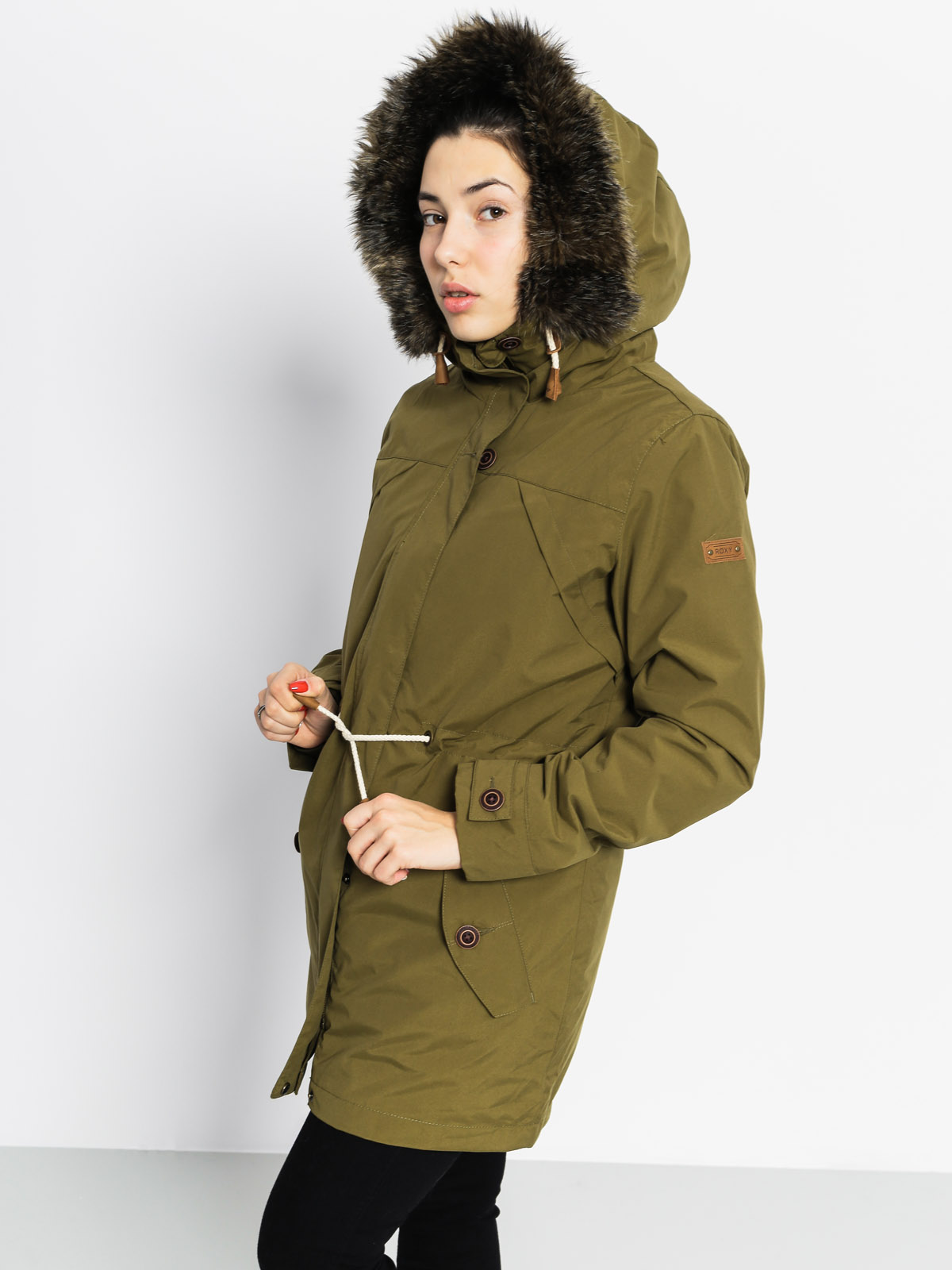 Roxy Jacket Amy 3 n 1 Wmn (army green)