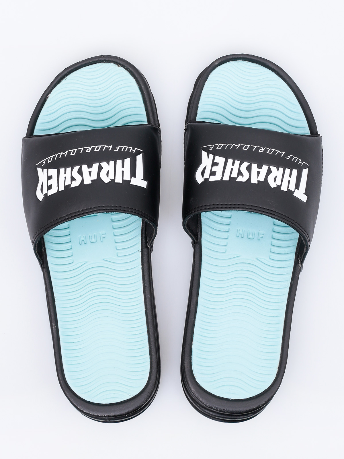 HUF Flip Flops Huf X Thrasher Slide (black/mint)