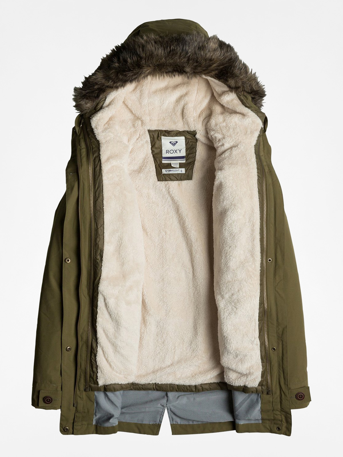 Roxy Jacket Amy 3 n 1 Wmn (army green)