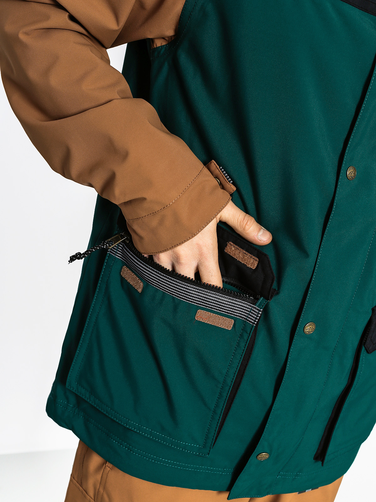 Mens O'Neill Snowboard jacket Bearded (botanical green)