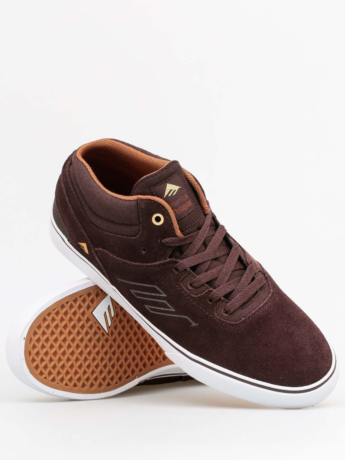 Emerica Shoes Westgate Mid Vulc - brown (dark brown) display picture 1