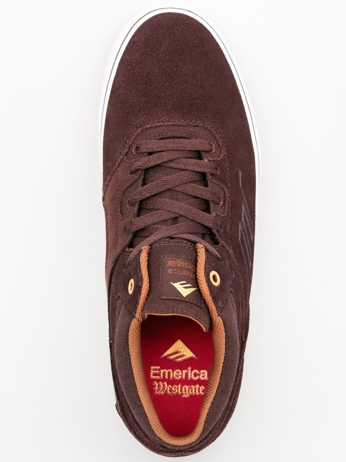 NEW Emerica Westgate Mid Vulc Skateboarding Shoe Brown Suede Size US 11 $90 [jb] Brown Emerica Westgate Mid Vulc Emerica Shoes Westgate Mid  main image 2