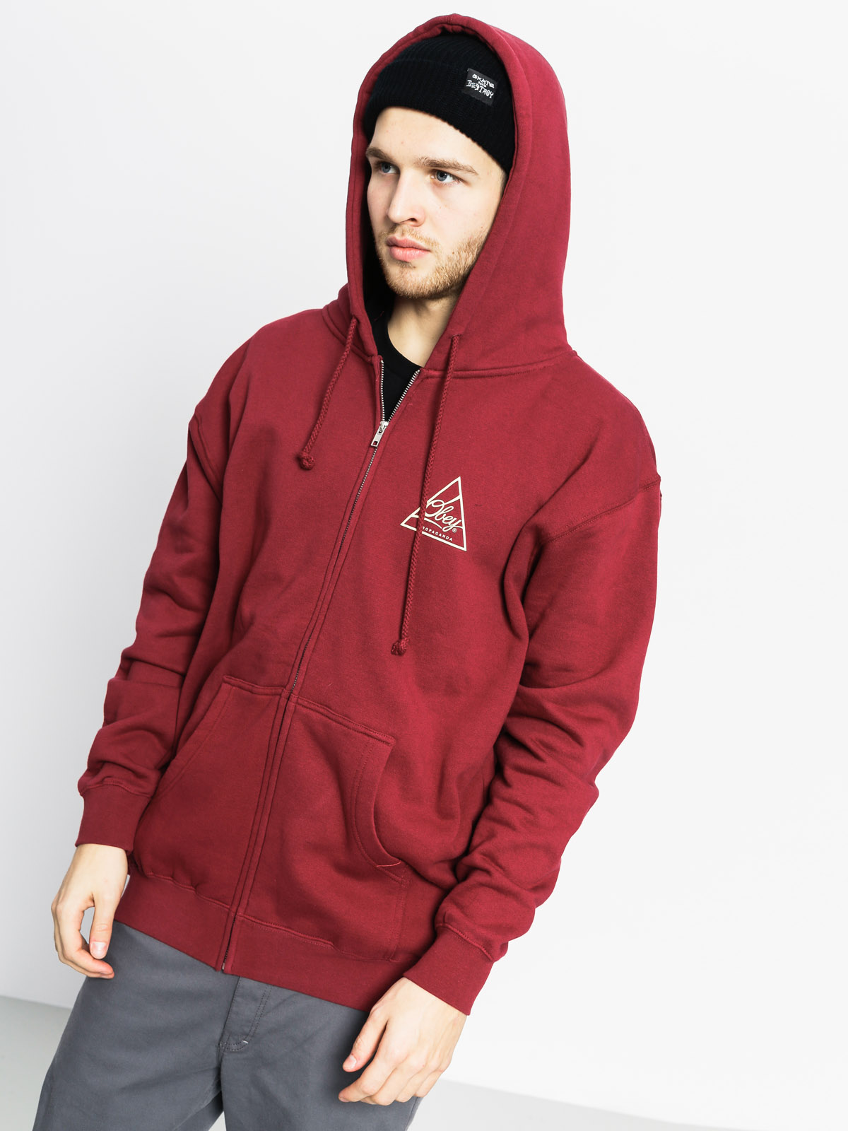 OBEY Hoodie Next Round 2 ZHD (cardinal)