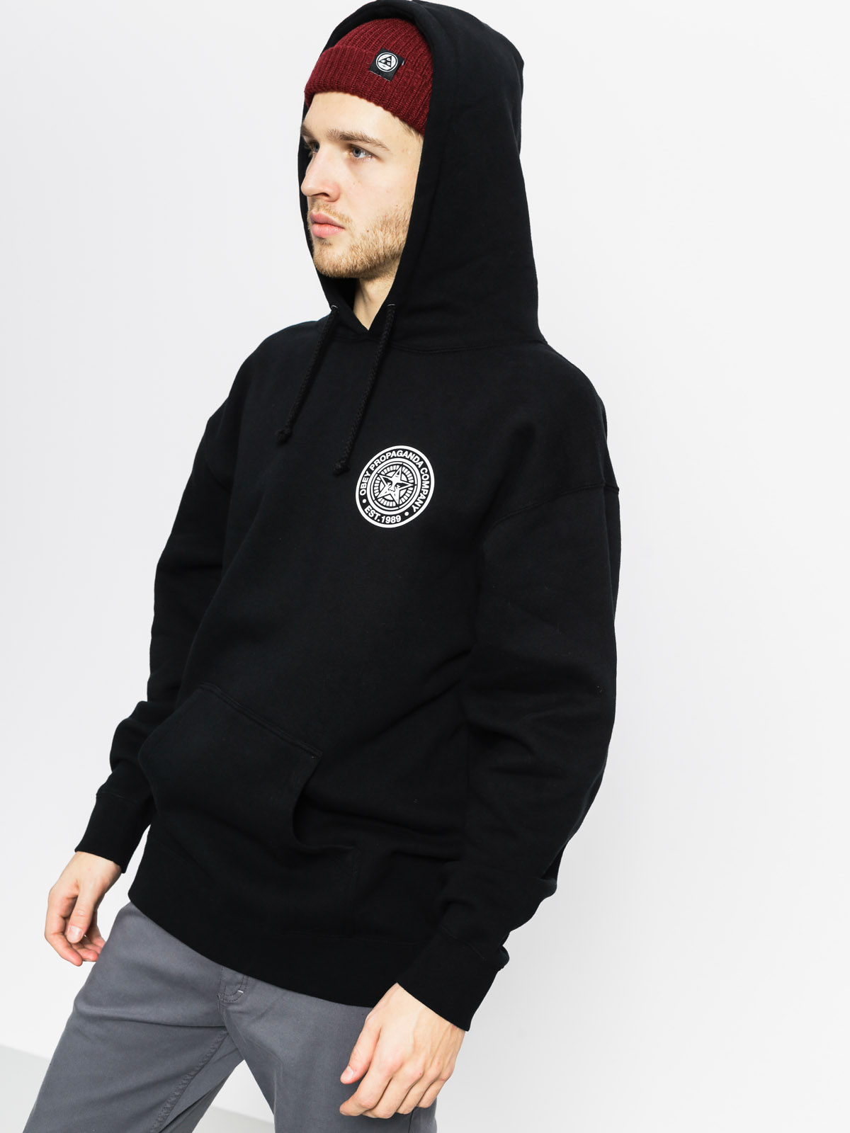 OBEY Hoody Obey Propaganda Company HD (black)