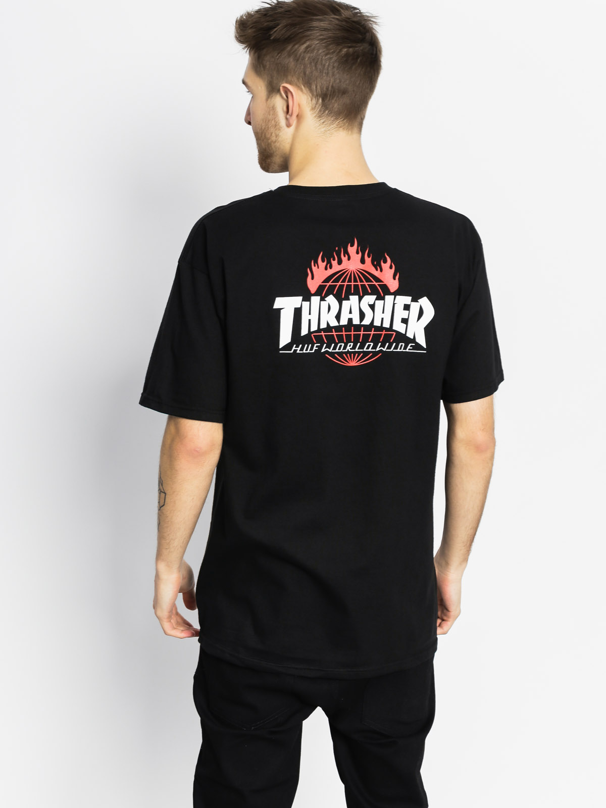 huf t shirt black