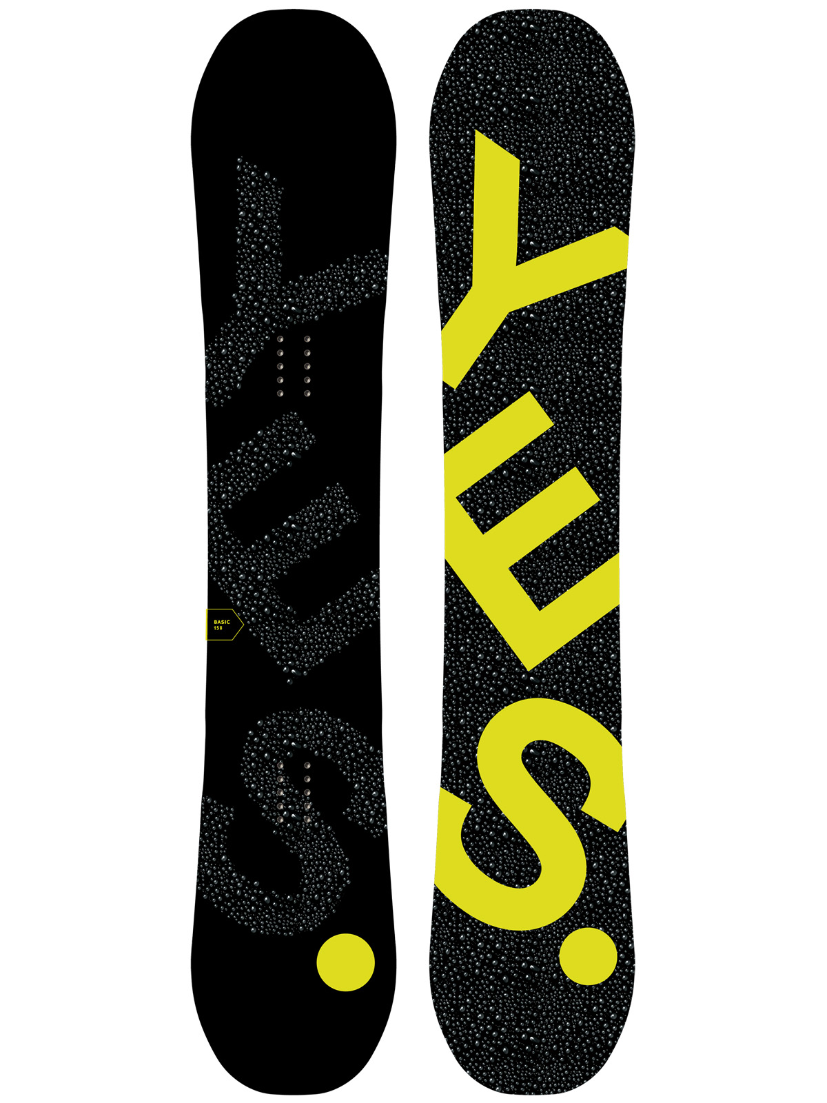 Yes Snowboard Basic - black (navy yellow/black)