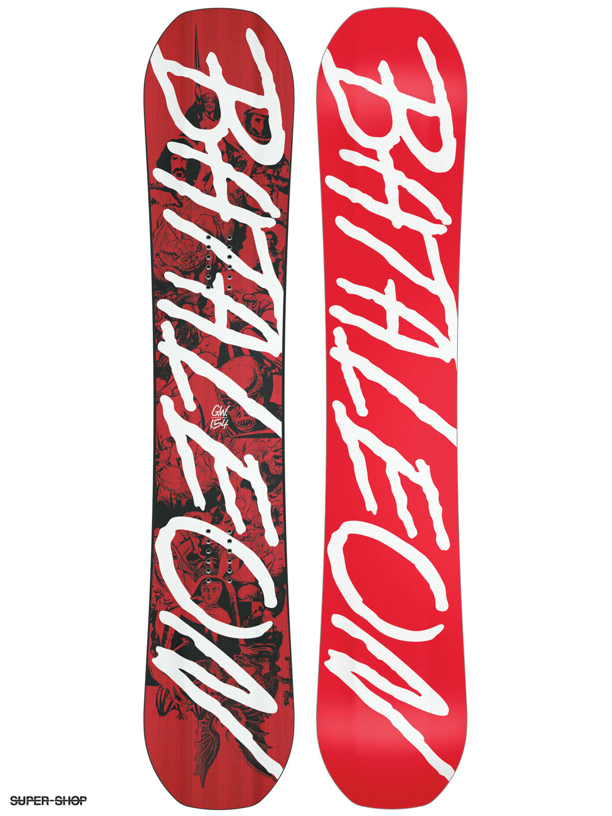 Mens Bataleon Snowboard Global Warmer (red white/red white)