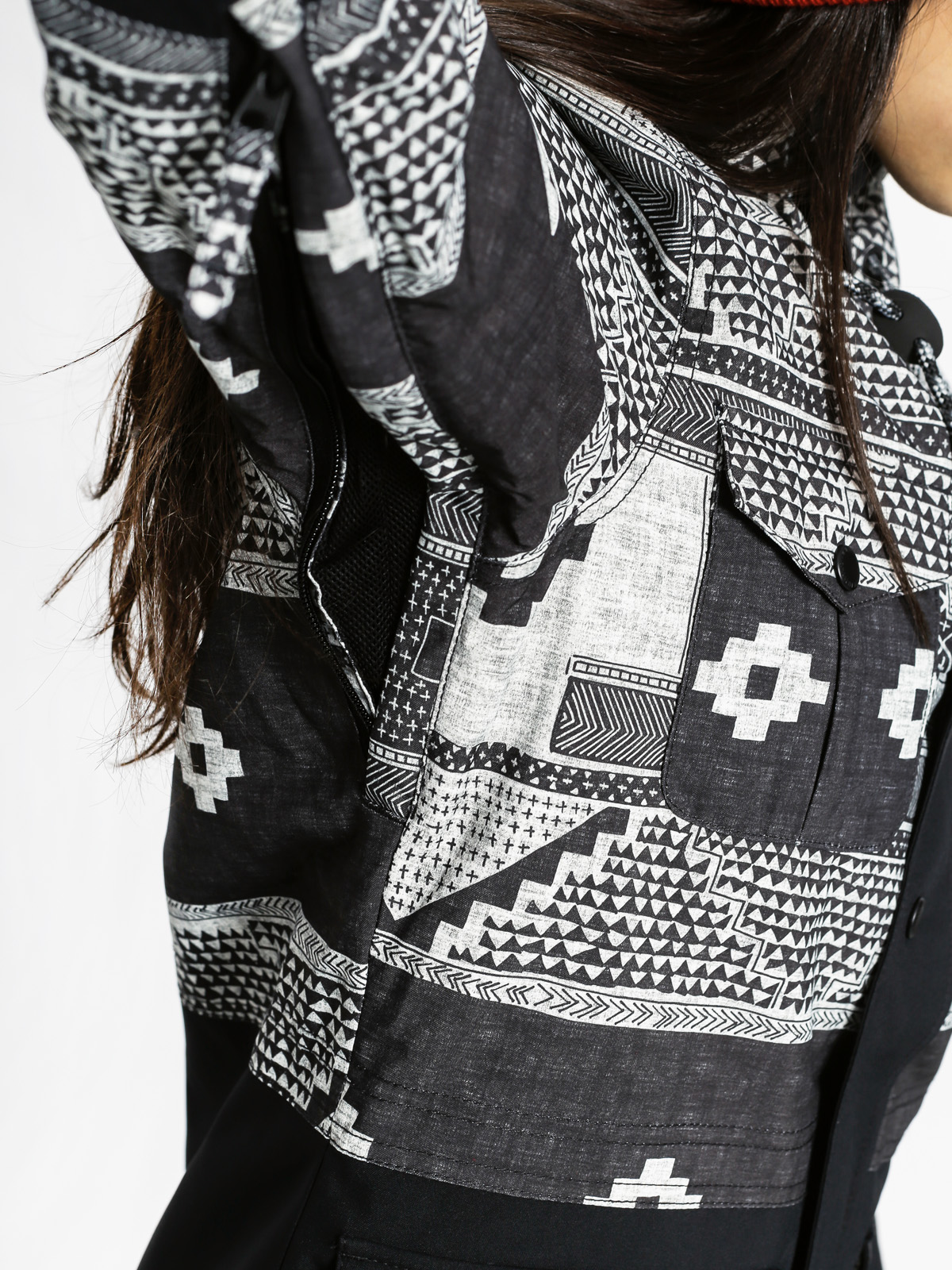 Womens O'Neill Snowboard jacket Cluster (black aop)