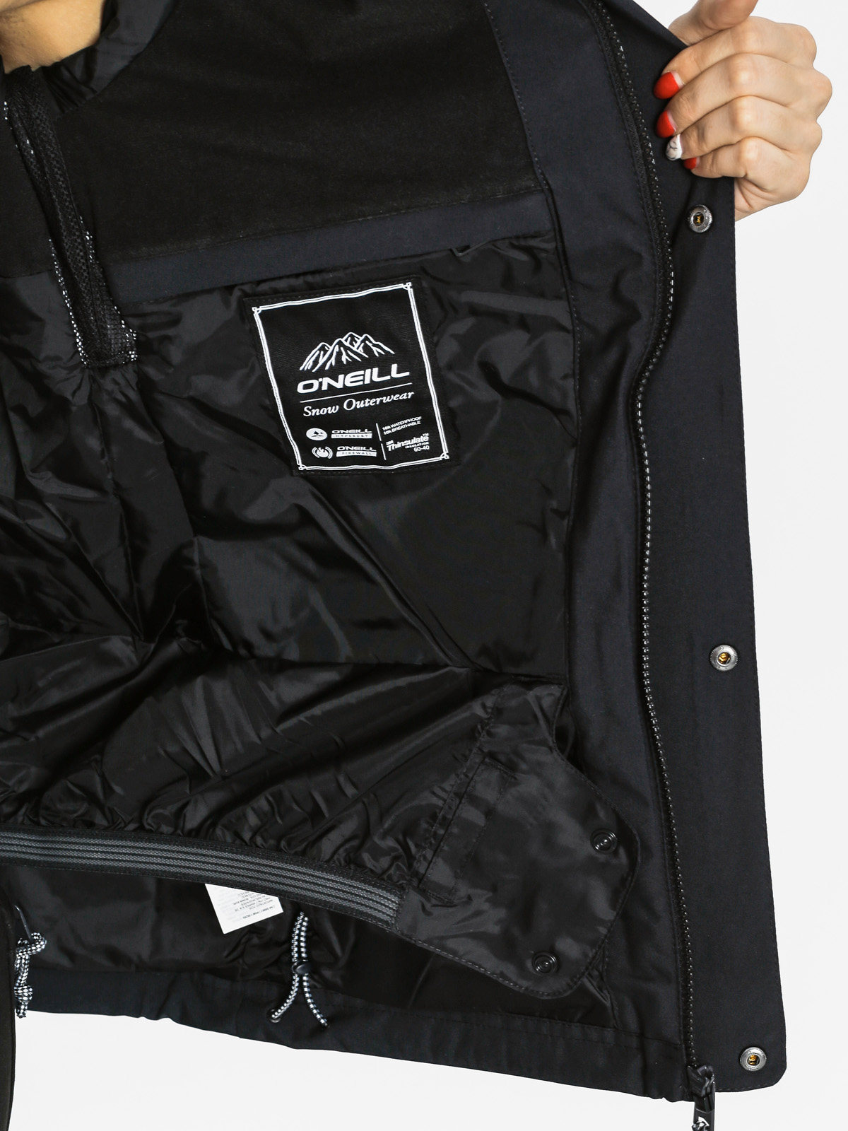 Womens O'Neill Snowboard jacket Cluster (black aop)