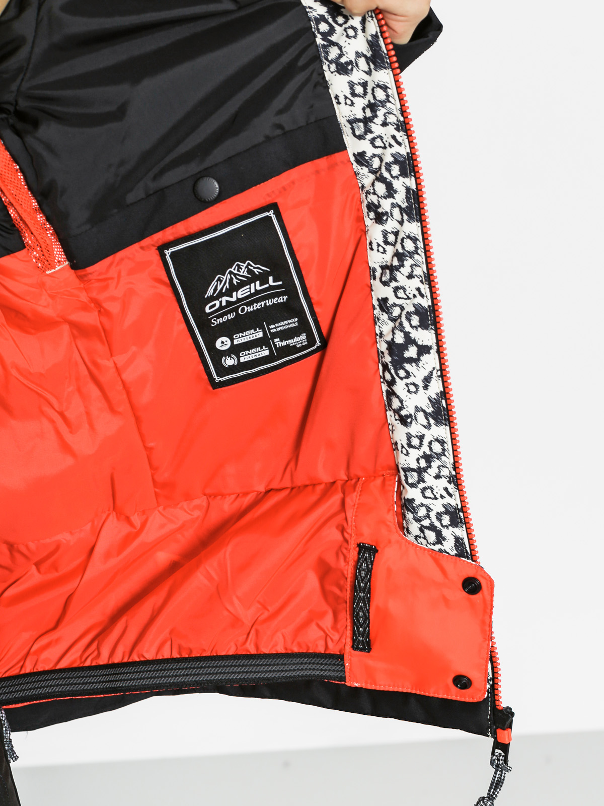 Damen O'Neill Snowboardjacke Single (white aop w/grey)