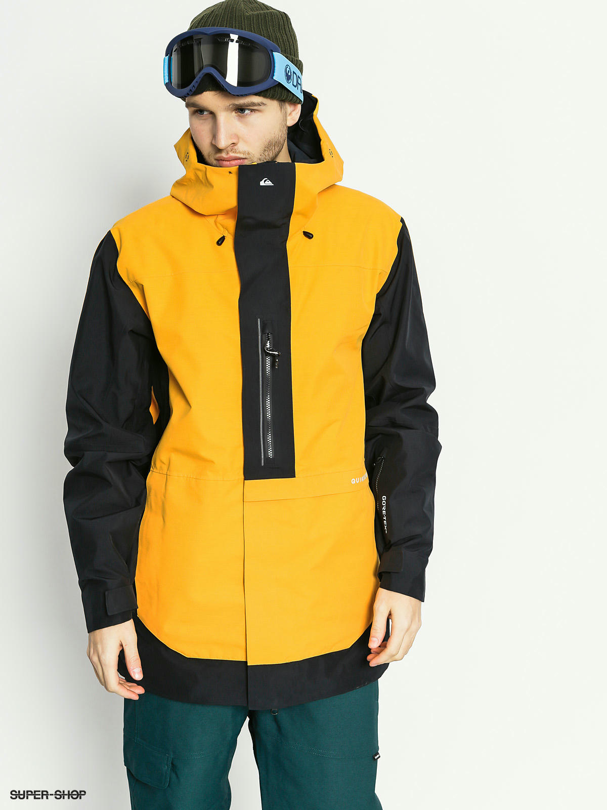 yellow and black snowboard jacket