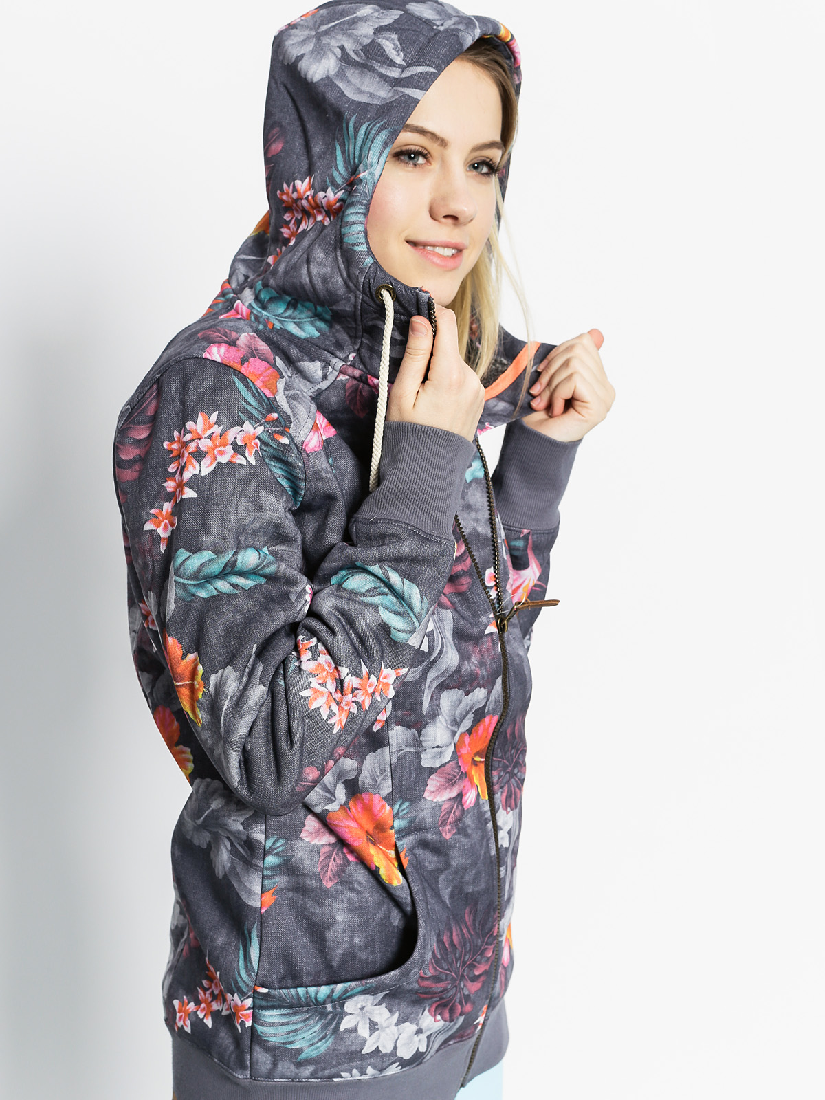 Roxy frost printed outlet hoodie