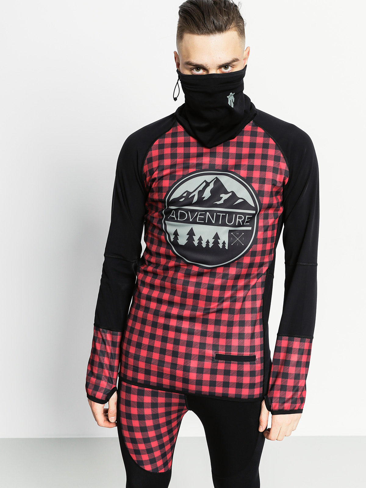 Herren Majesty Aktives Longsleeve Surface Base Layer Top (lumberjack)