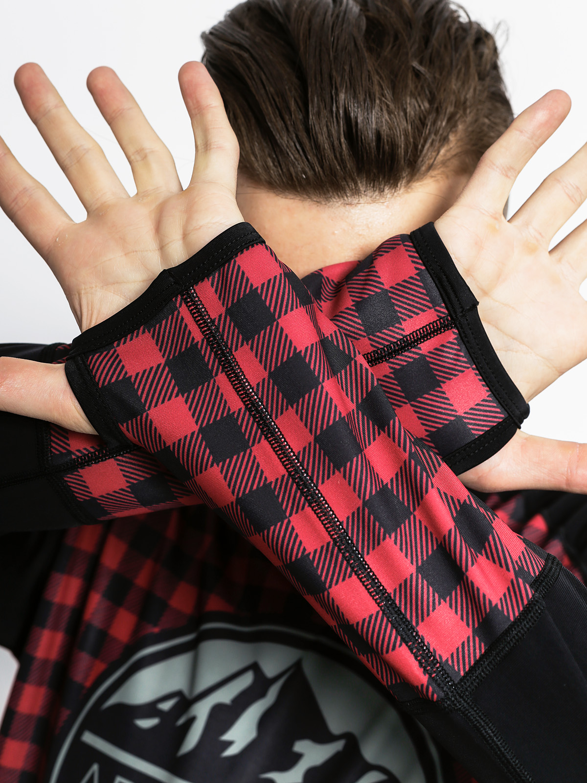 Herren Majesty Aktives Longsleeve Surface Base Layer Top (lumberjack)