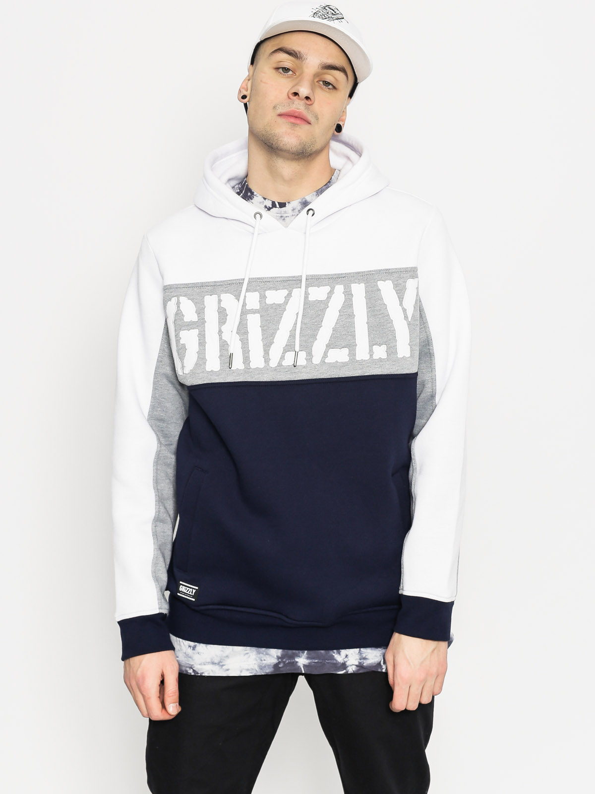 Grizzly Griptape Hoodie Long Range HD (white)