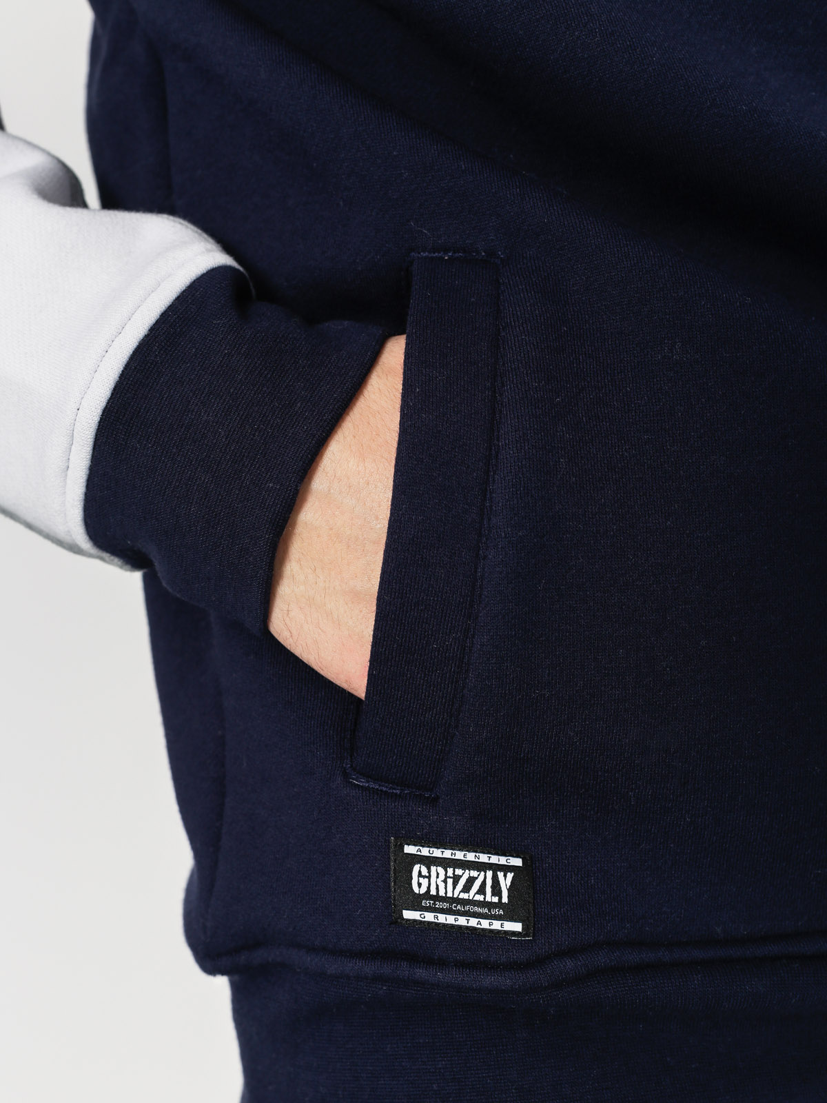 Grizzly Griptape Hoodie Long Range HD (white)