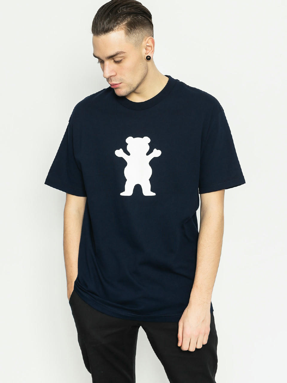 Grizzly Griptape T-shirt Og Bear Logo (navy)