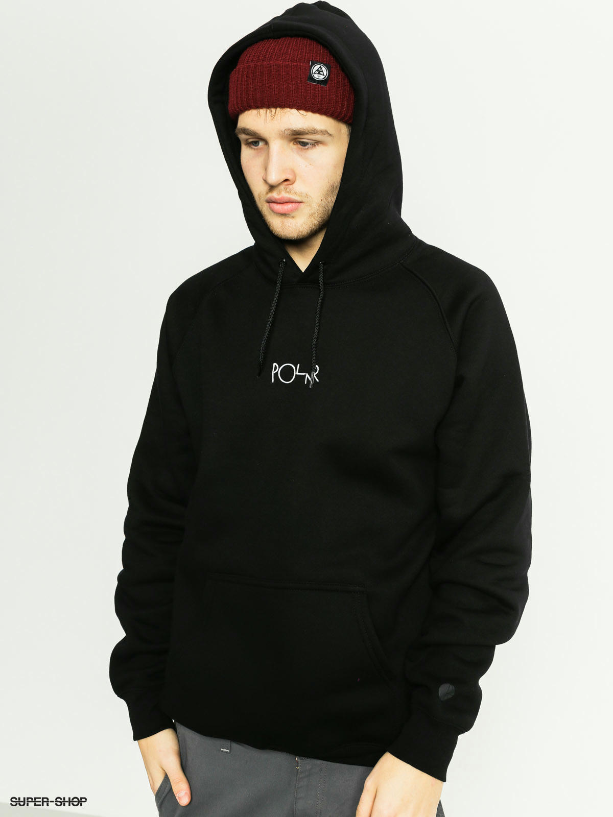 polar default hoodie black