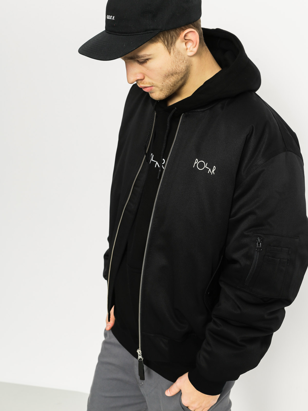 Polar Skate Jacket Bomber (black)