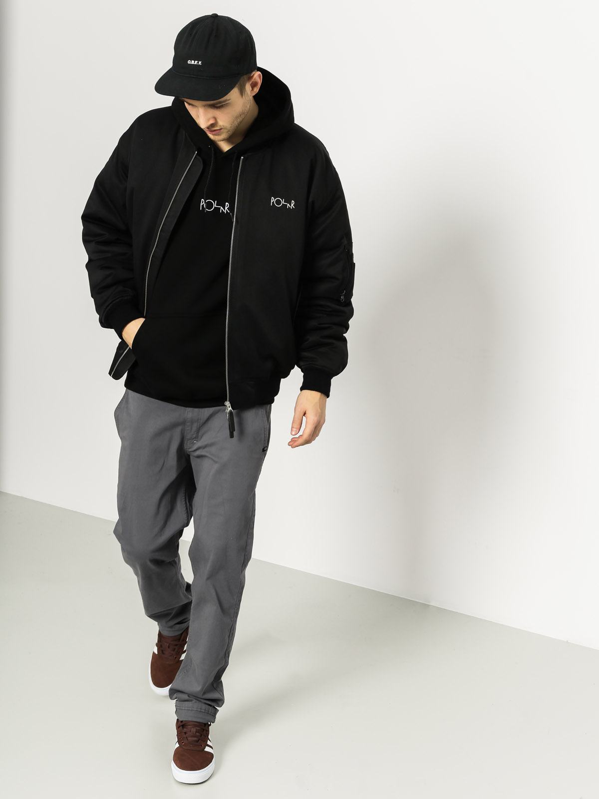 Polar Skate Jacket Bomber (black)