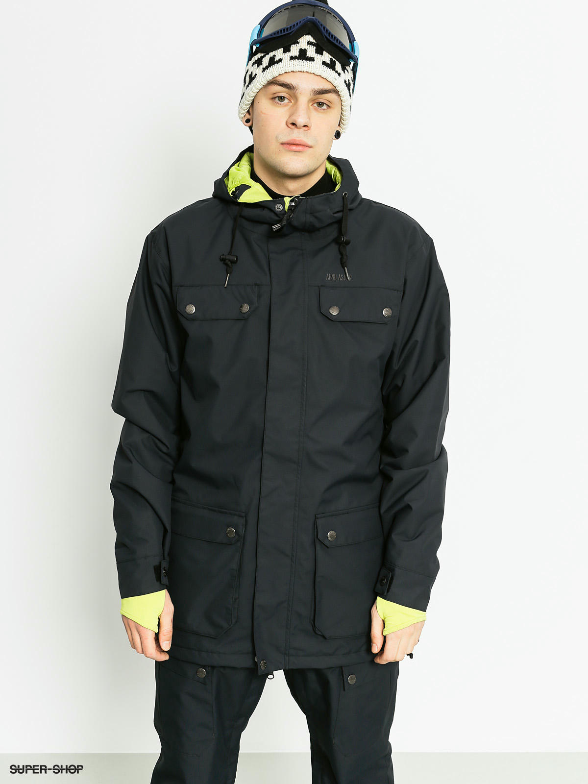Mens Airblaster Snowboard jacket AB BC (black)