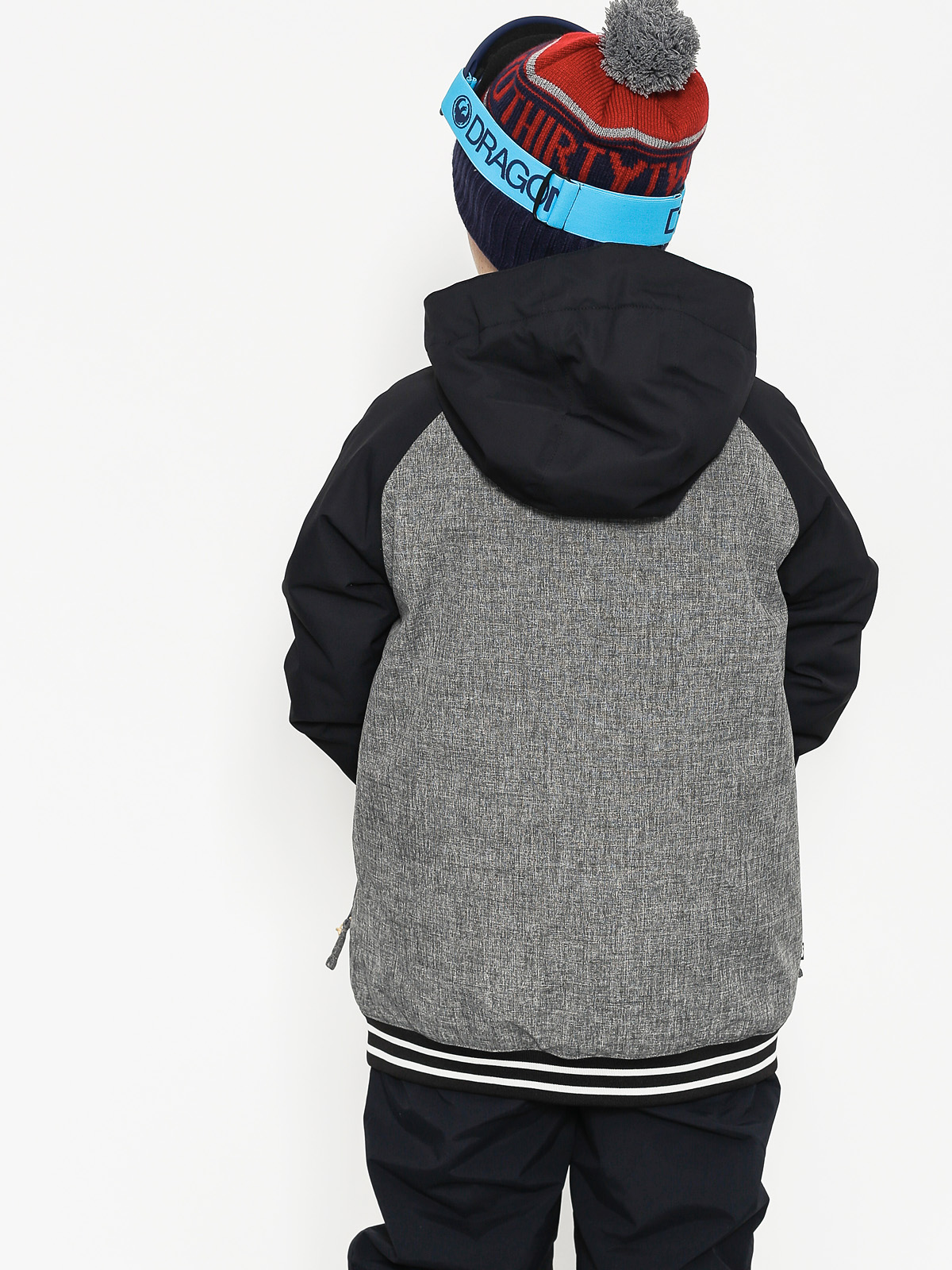 Burton Kinder Snowboardjacke Game Day (hther irn gry/true black)