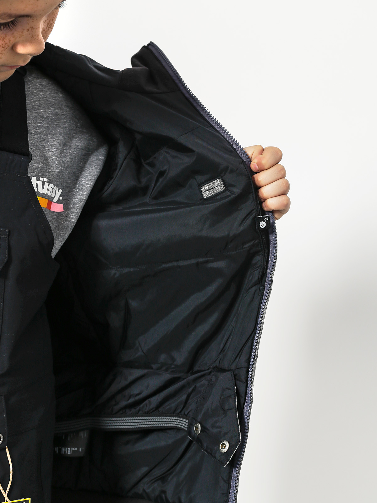 Burton Kinder Snowboardjacke Game Day (hther irn gry/true black)