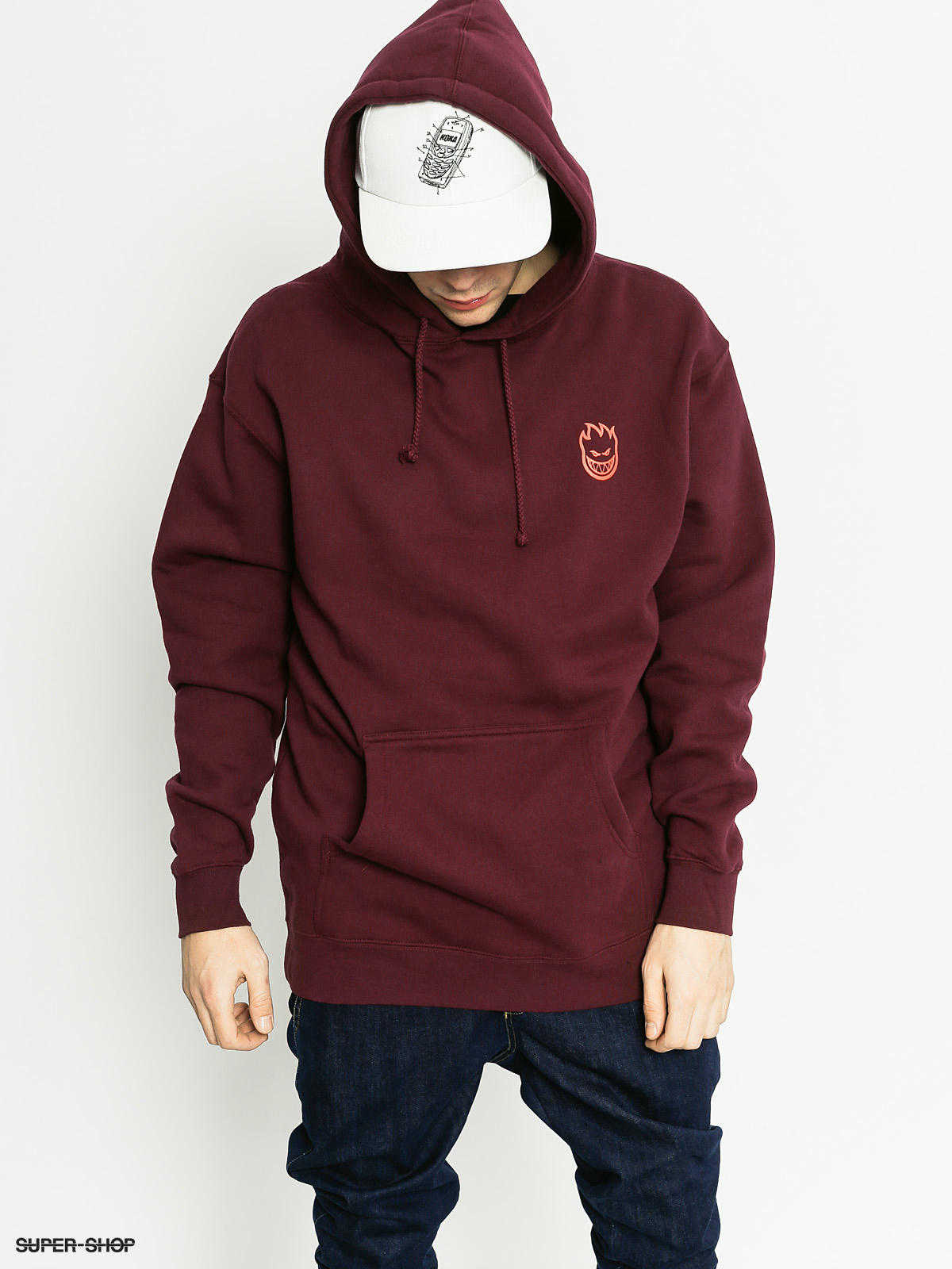 maroon spitfire hoodie