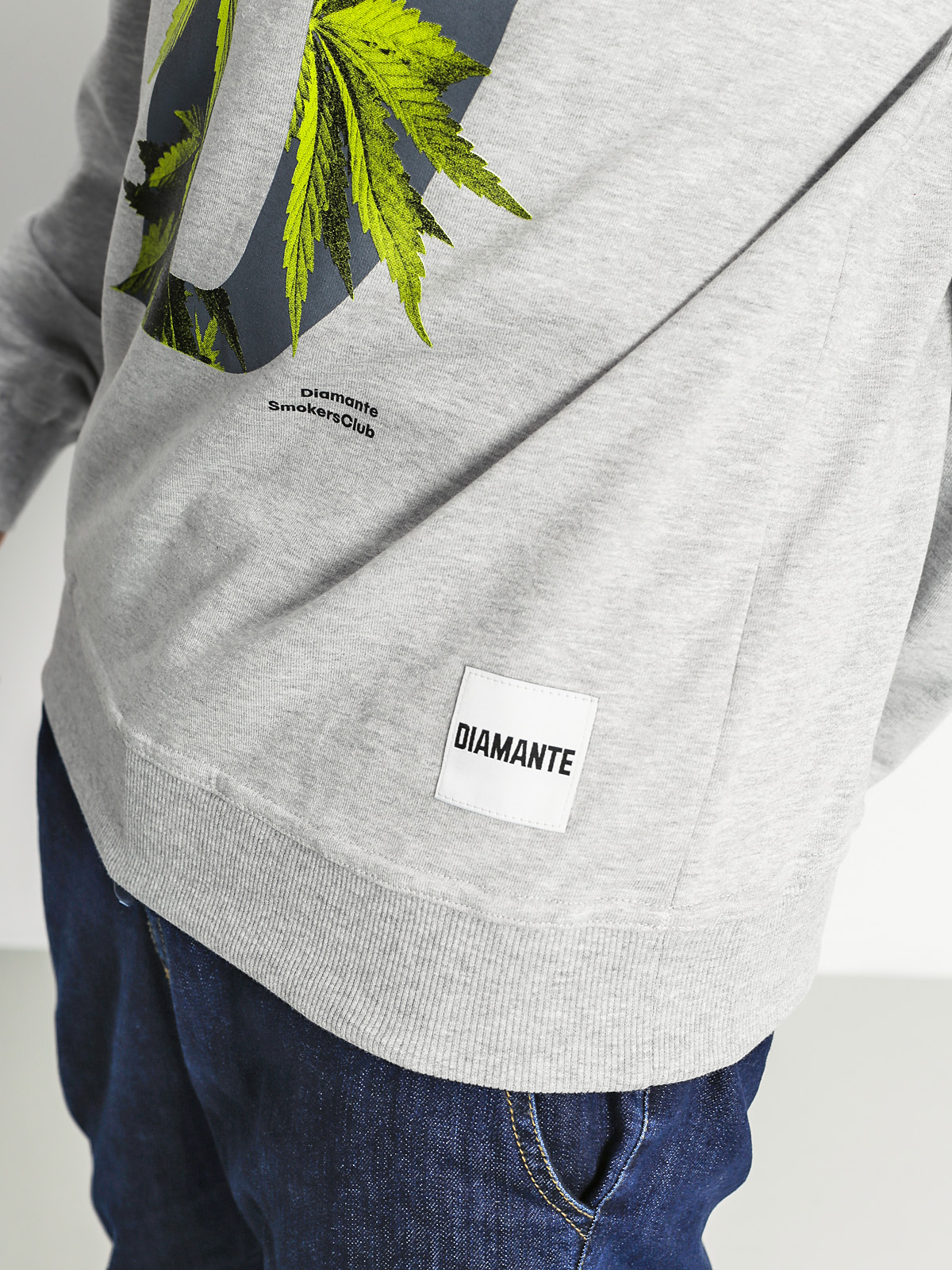 D Weedgrey Sweatshirt Wear Diamante Diamante 9WIED2H