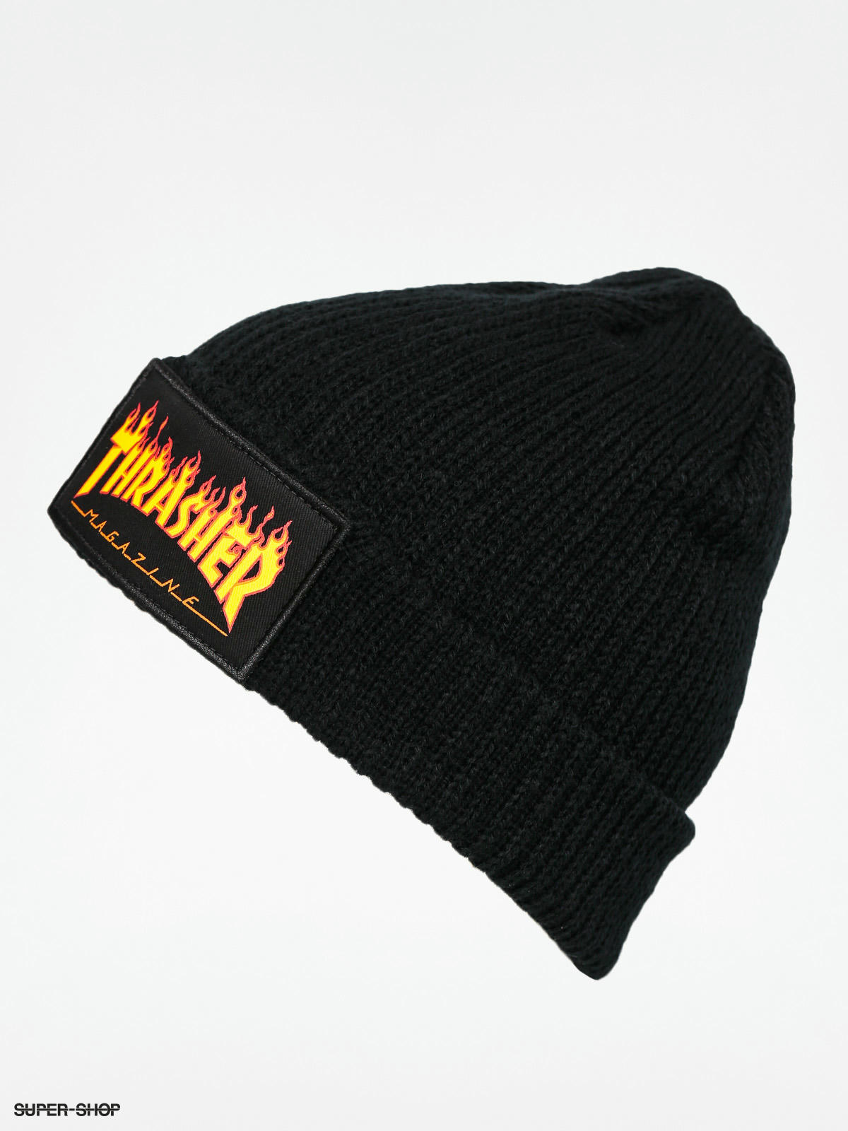 thrasher fire logo beanie