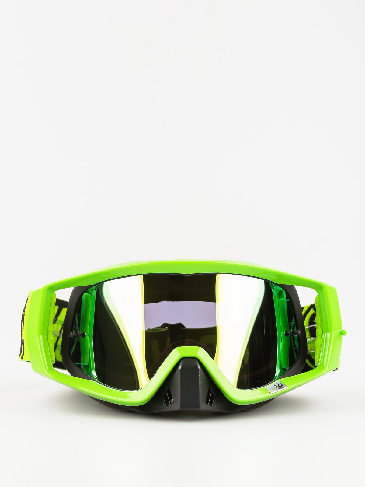 Dragon Motocross Goggle Vendetta (3 w/teart off/break green/smoke gold 10pkto)