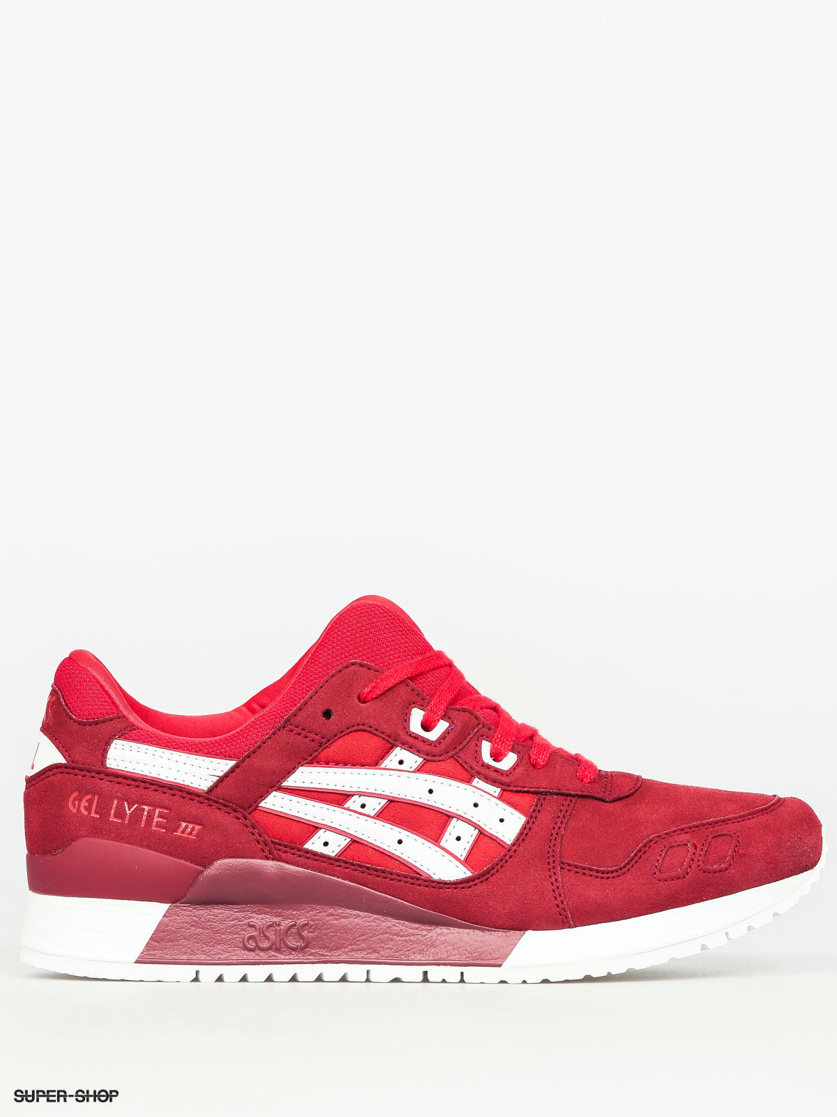 Asics gel lyte red hotsell and white