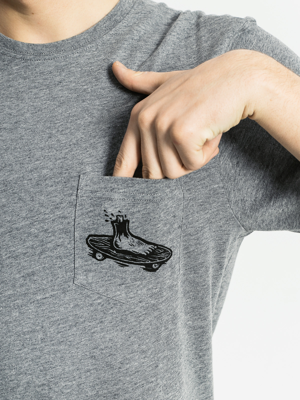 Element T-shirt Skatefoot (grey heather)