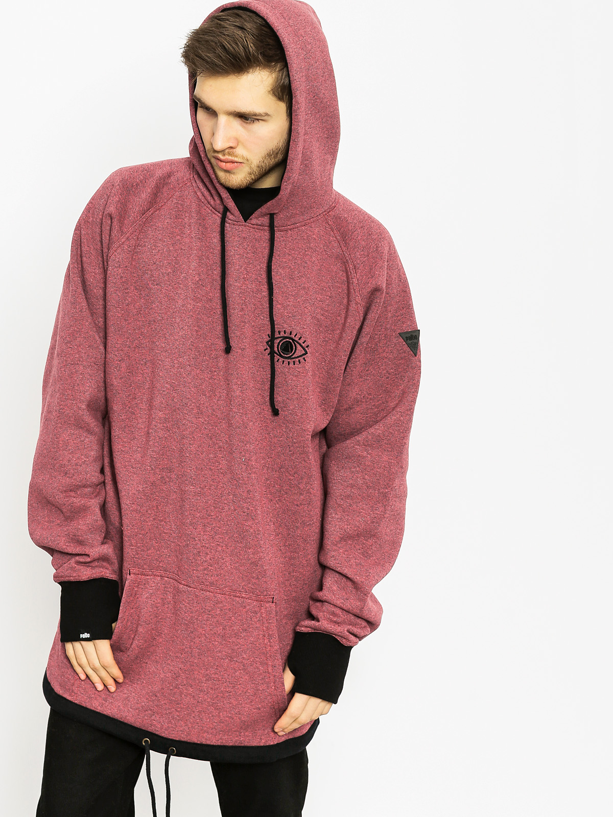 salmon pink mens hoodie