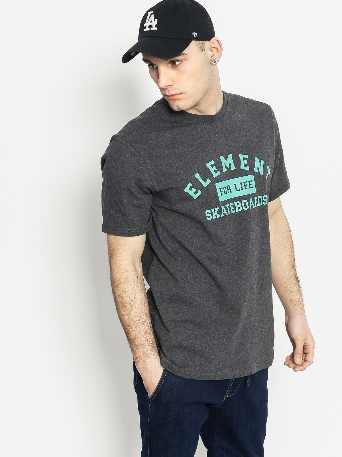 Element T-shirt For Life (charcoal heather)