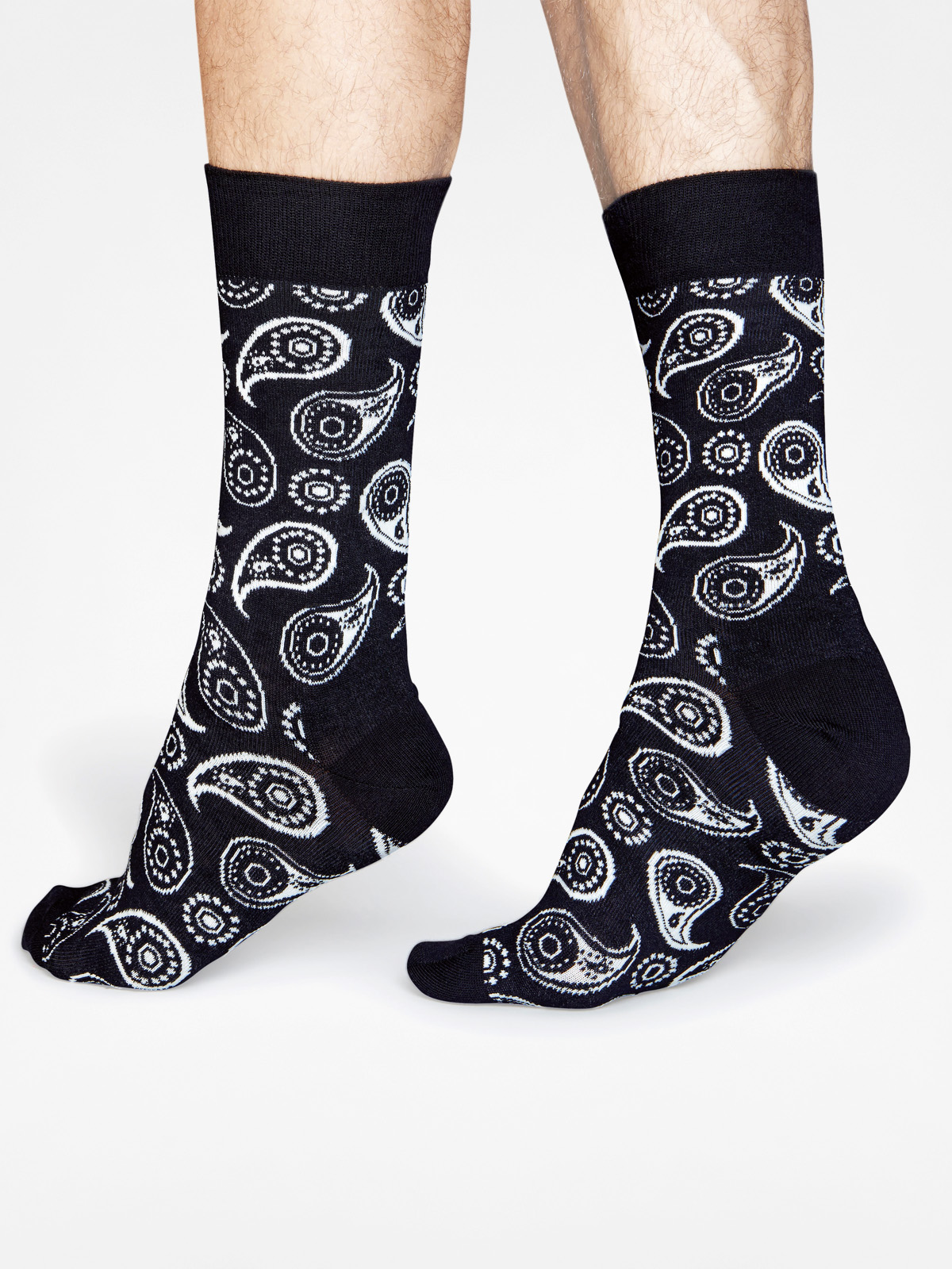 Happy Socks Socken Paisley (black/white)