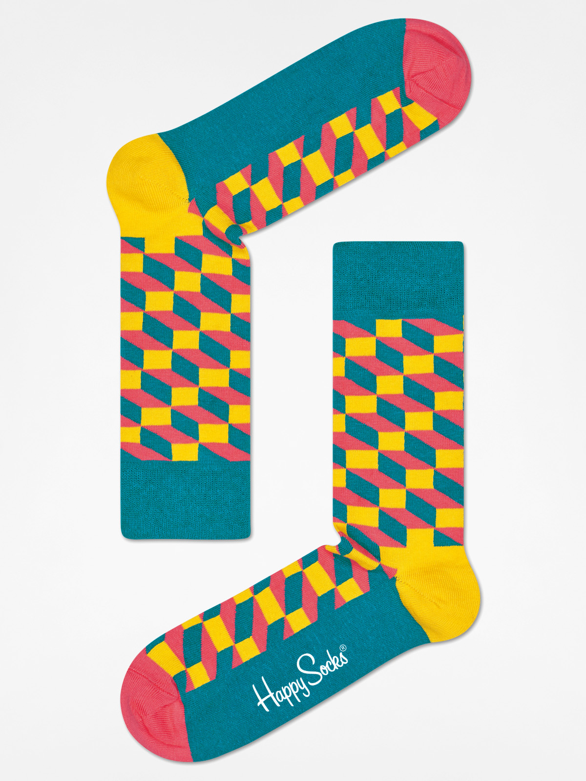 Happy Socks Socken Filled Optic (green/yellow)