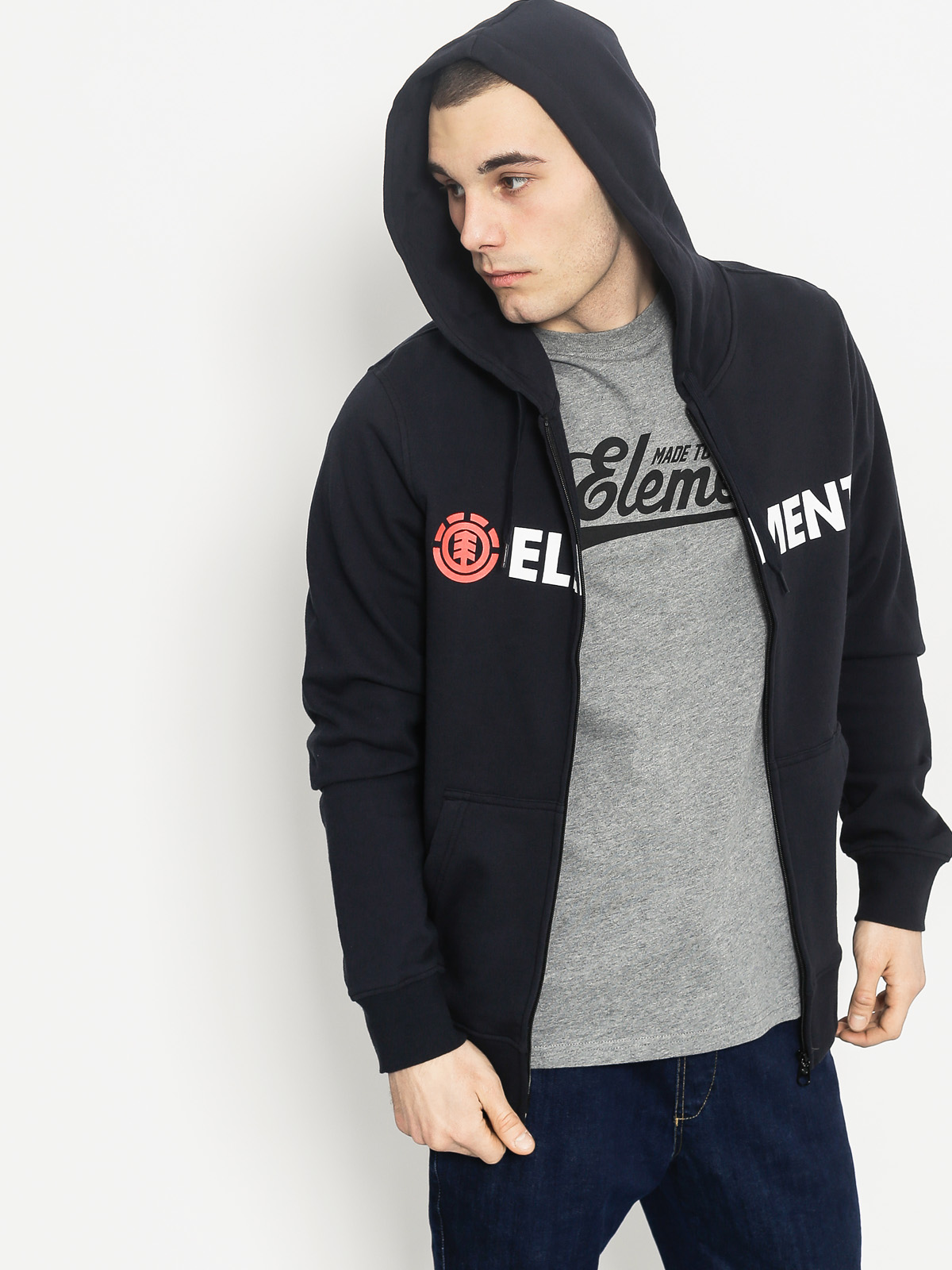 Element Hoodie Horizontal ZHD (flint black)
