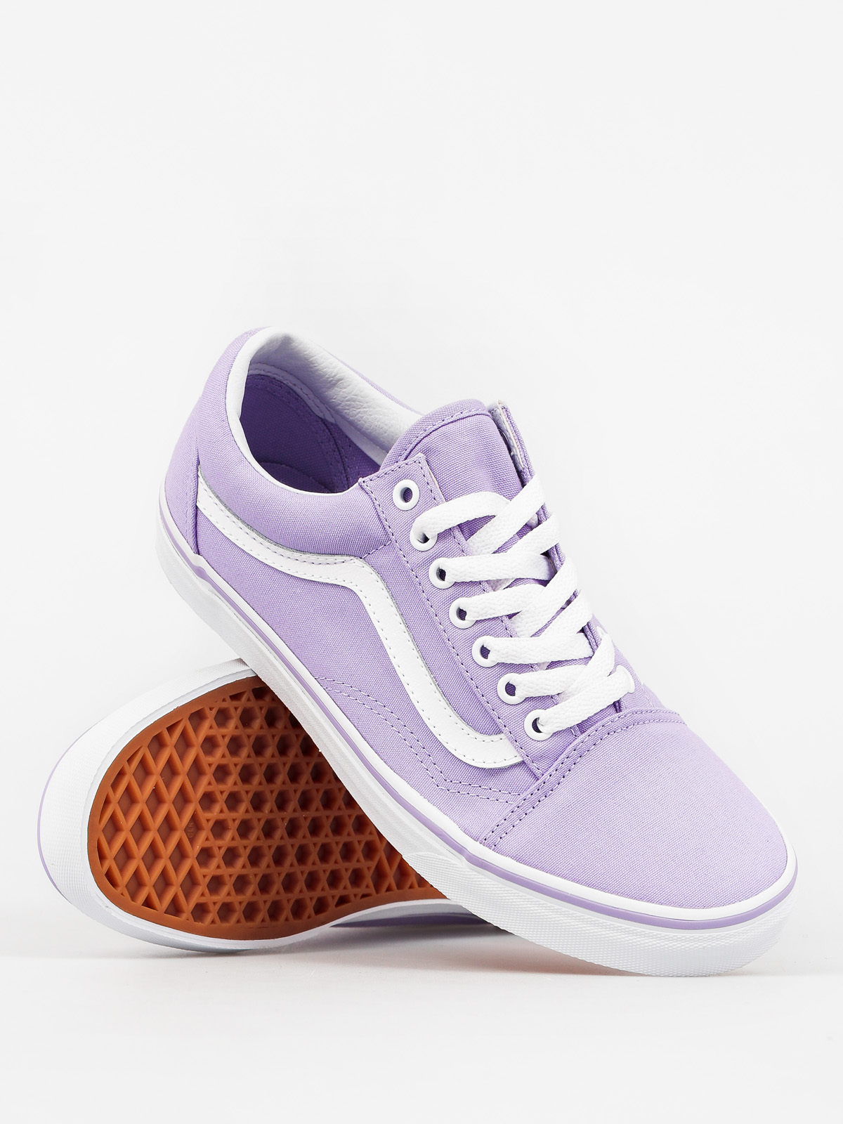 lavender and white vans