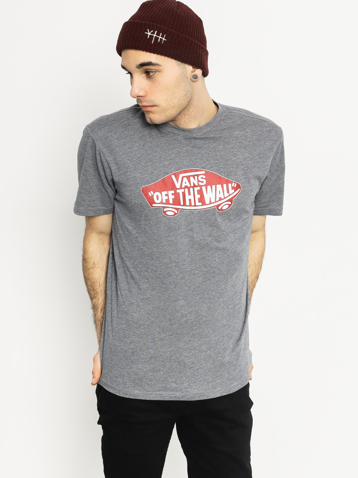 Vans T-shirt Otw (heather grey/rhubarb)