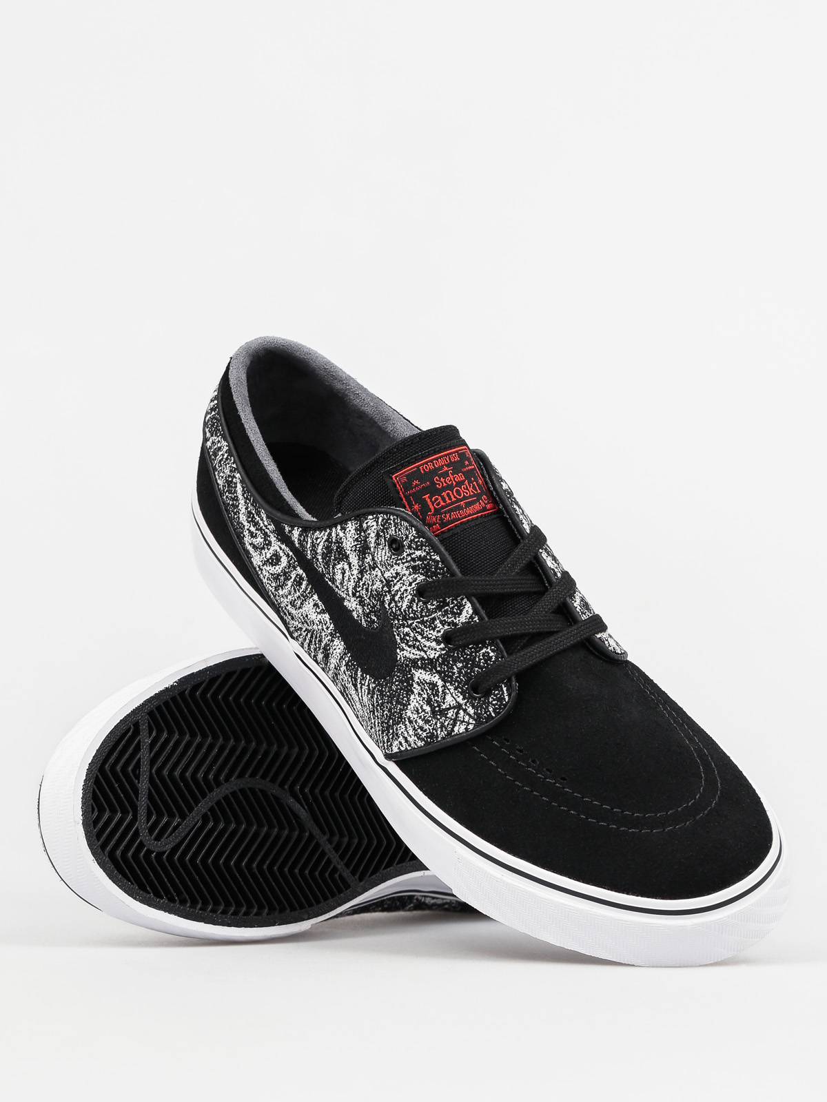 Nike SB Schuhe Zoom Stefan Janoski (black/black max orange white)