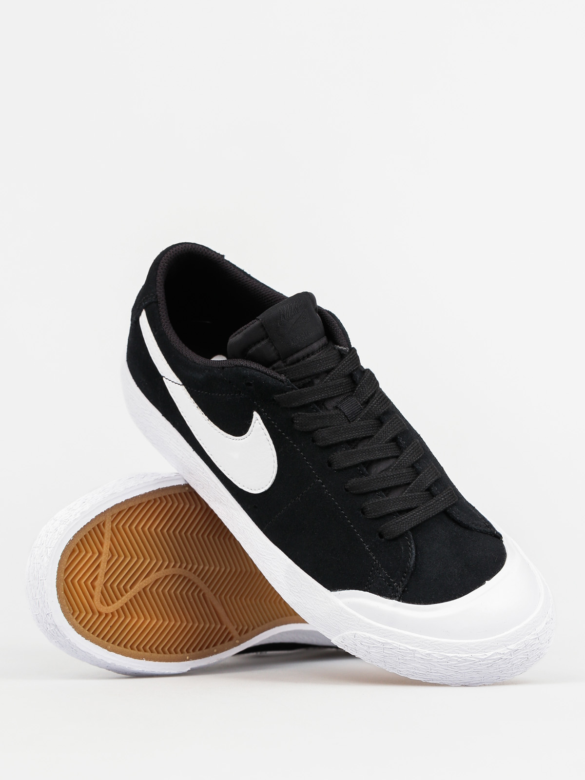 Nike SB Shoes Blazer Zoom Low Xt black (black/white gum light brown)