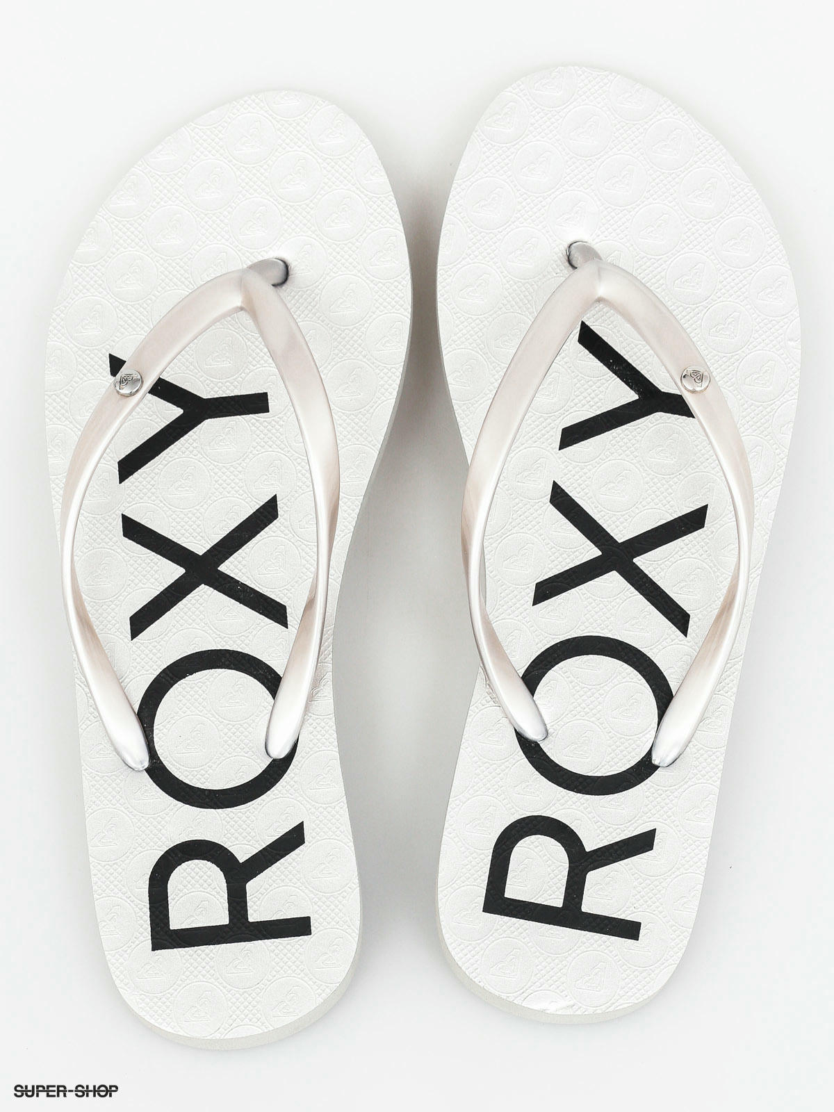 Roxy silver flip sales flops