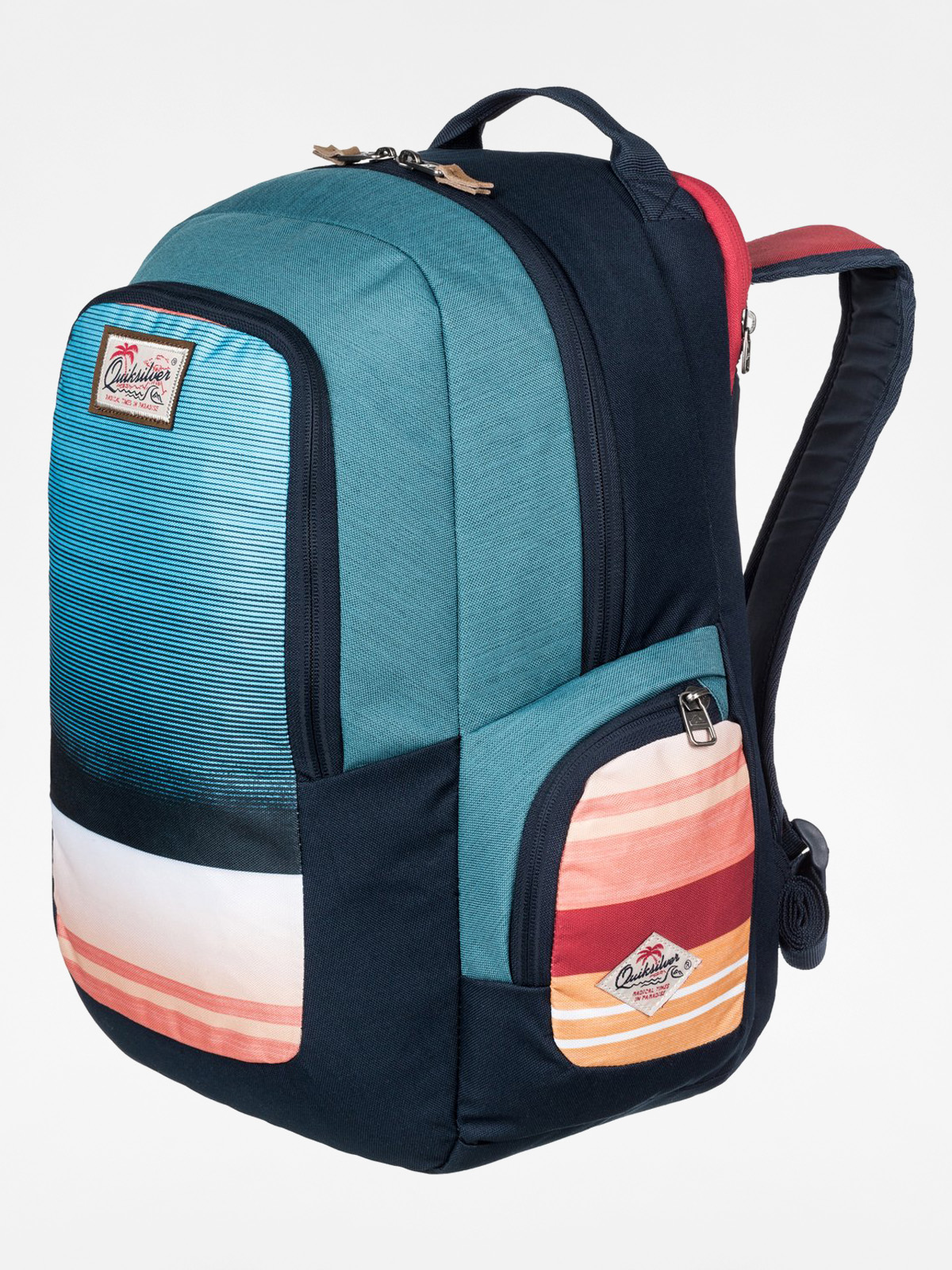 Quiksilver Backpack Schoolie - navy blue (navy/blue/orange)