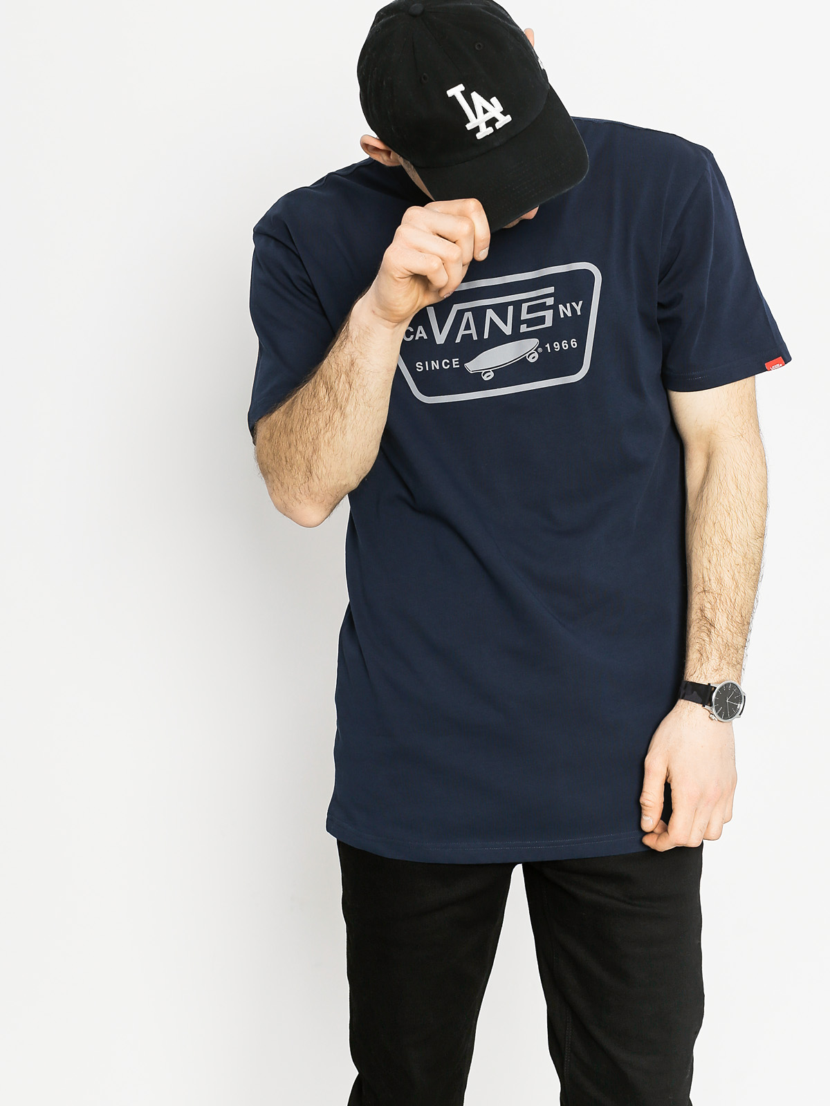 Vans T-Shirt Full Patch (navy/frost grey)