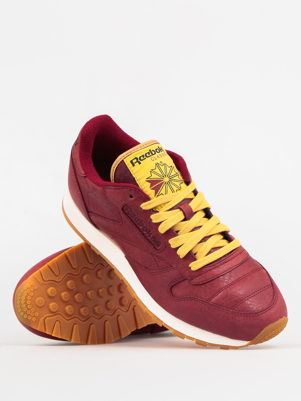 Reebok Shoes Classic Leather Boxing (rugged maroon/chalk gum)
