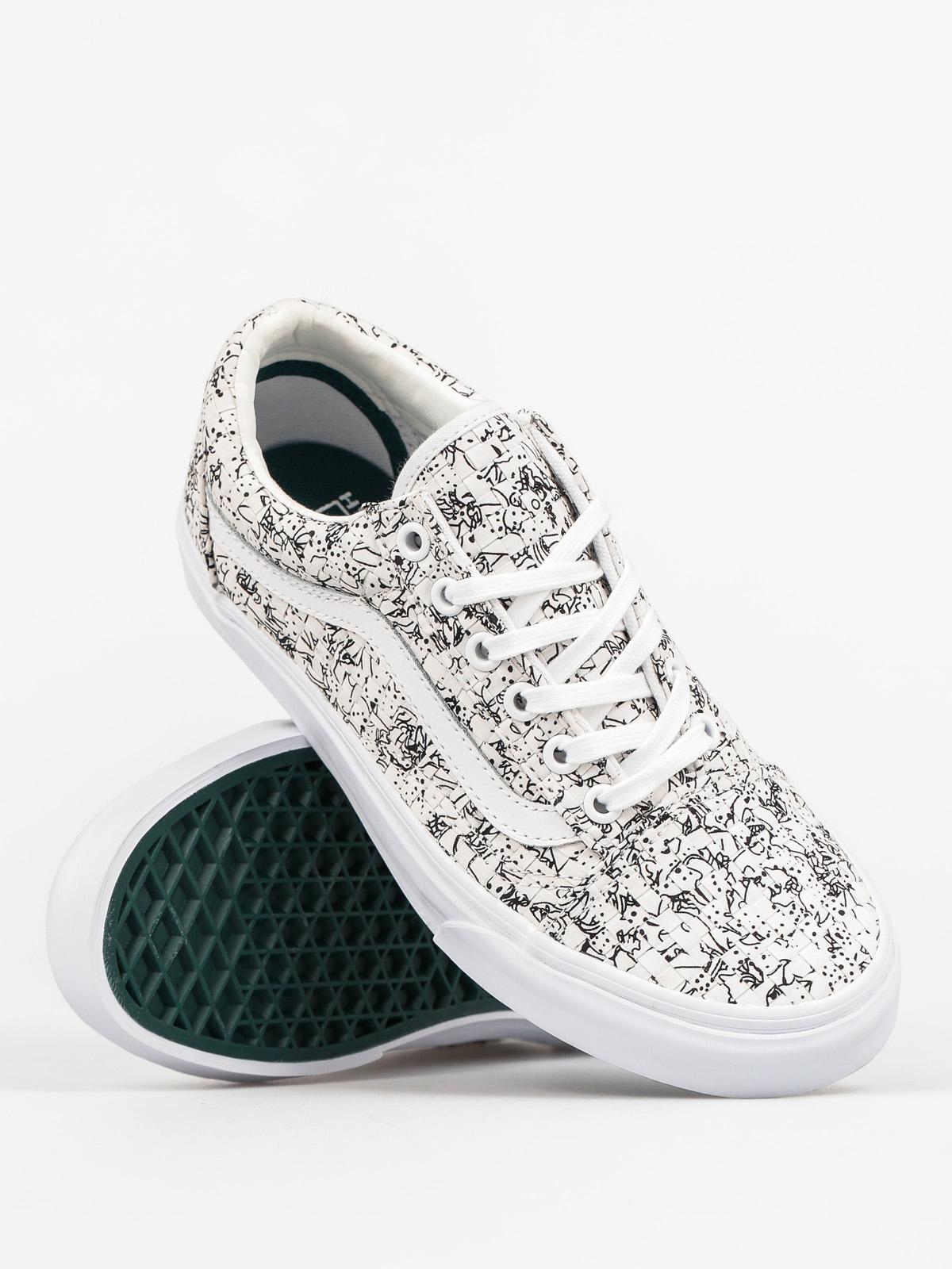 Vans Schuhe Old Skool Dx (woven textile/mltcol/wht)