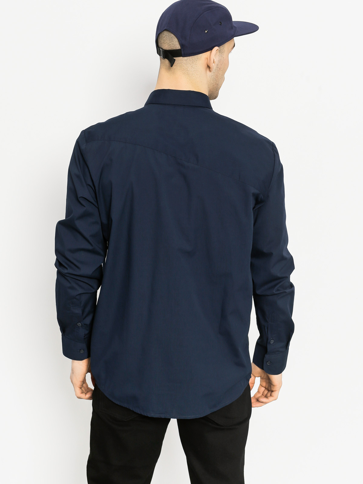 Volcom Hemd Everett Solid LS (nvy)