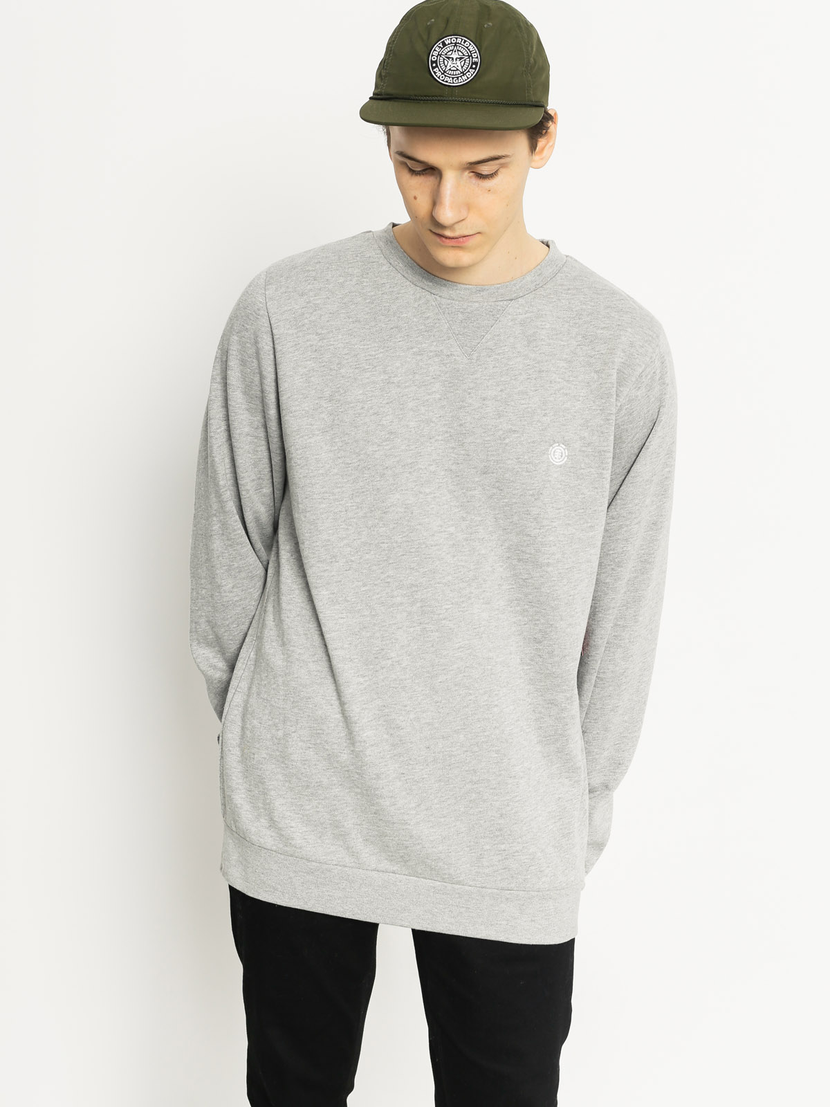 Element Sweatshirt Cornell Cr (grey heather)