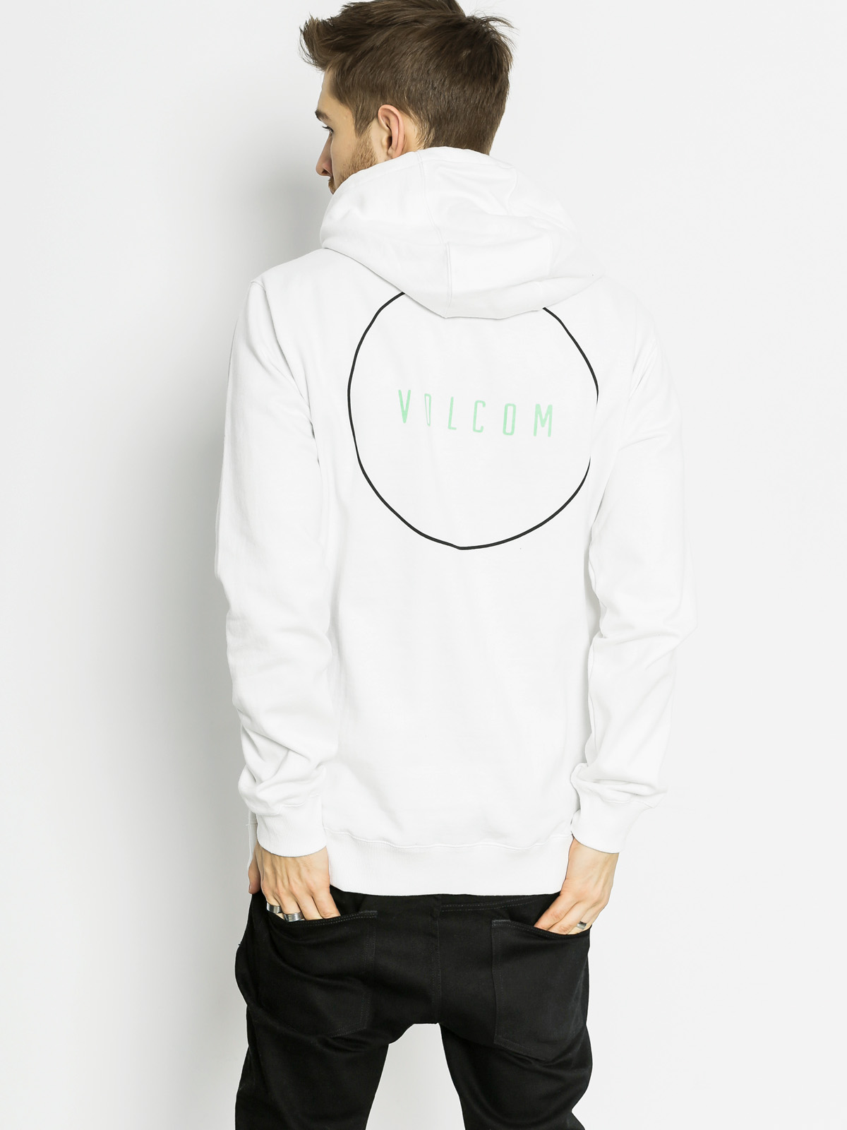 white volcom hoodie